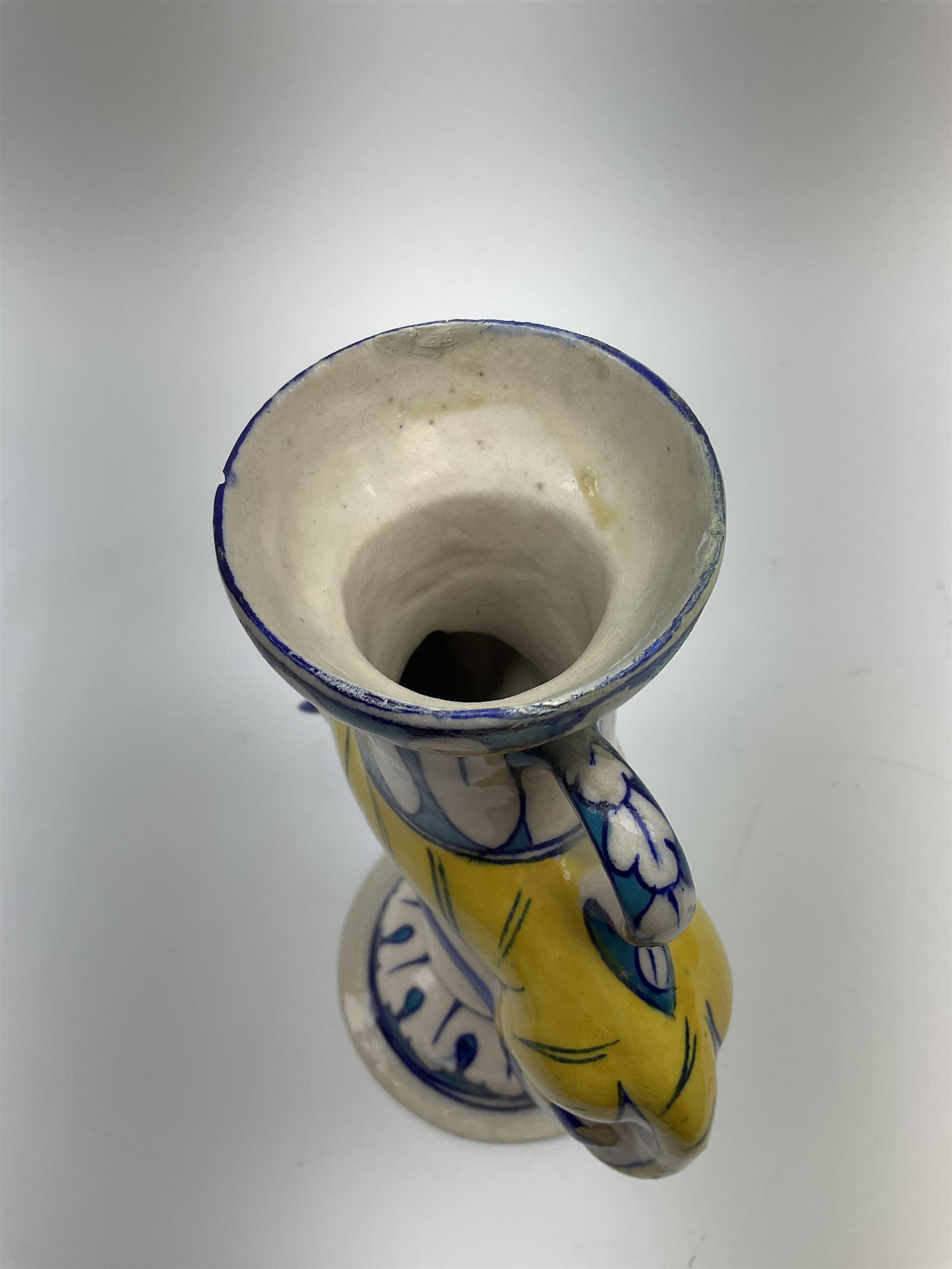 An early 20th century pottery twin handled vase - Image 9 of 16