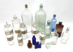 A collection of apothecary bottles