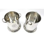 A pair of champagne buckets