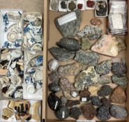 A collection of rocks and minerals