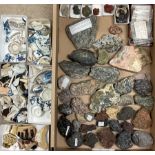 A collection of rocks and minerals