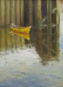 Neil Tyler (British 1945-): 'In the Harbour - Falling Tide'