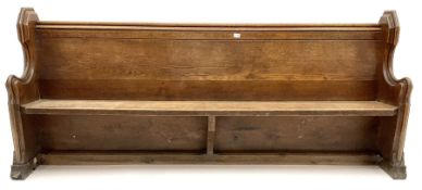 19th century oak pew