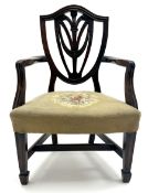 19th century Hepplewhite style shield back child�s chair