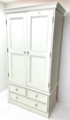 Pine painted wardrobe