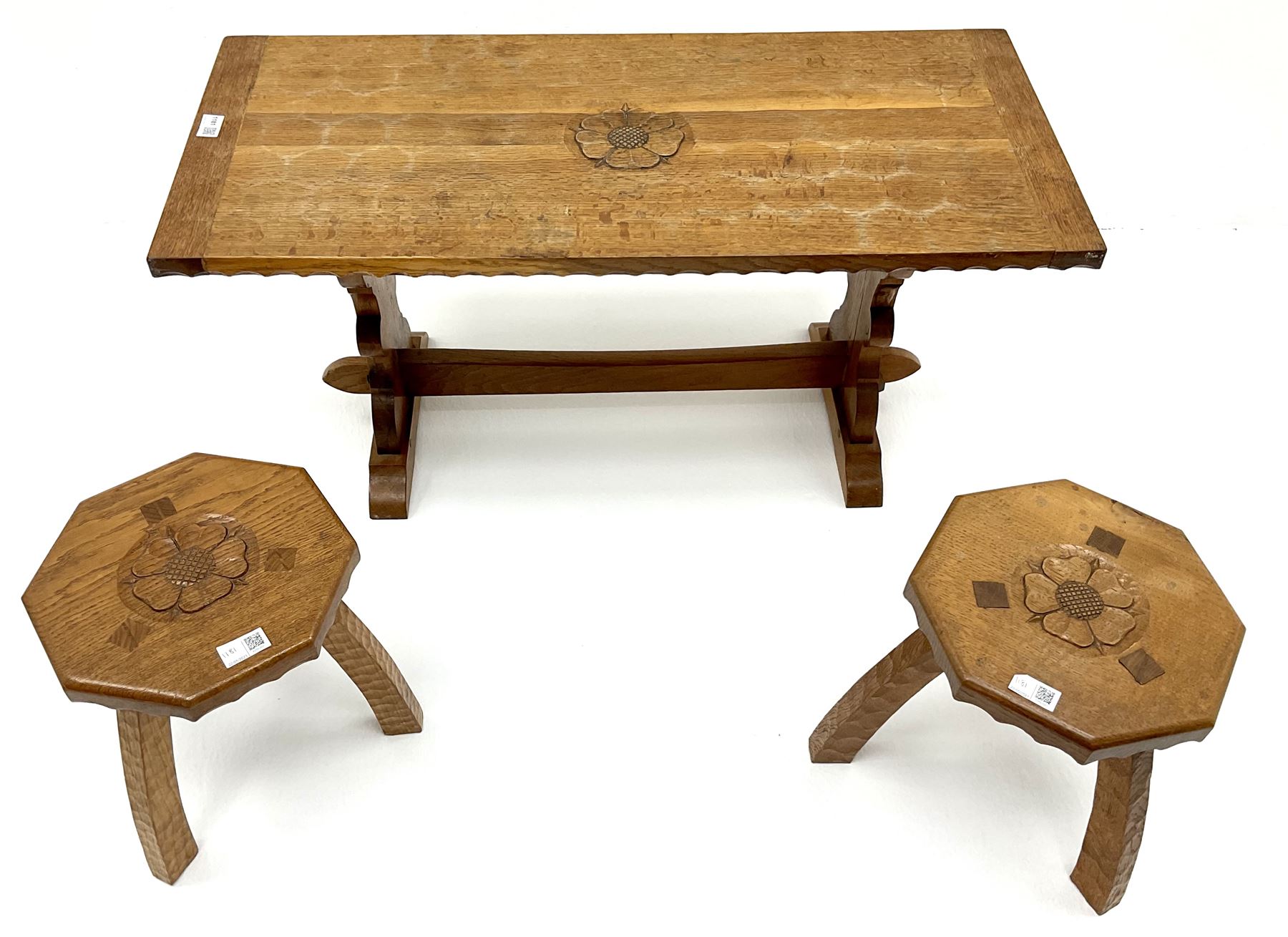 Yorkshire oak rectangular coffee table - Image 2 of 6