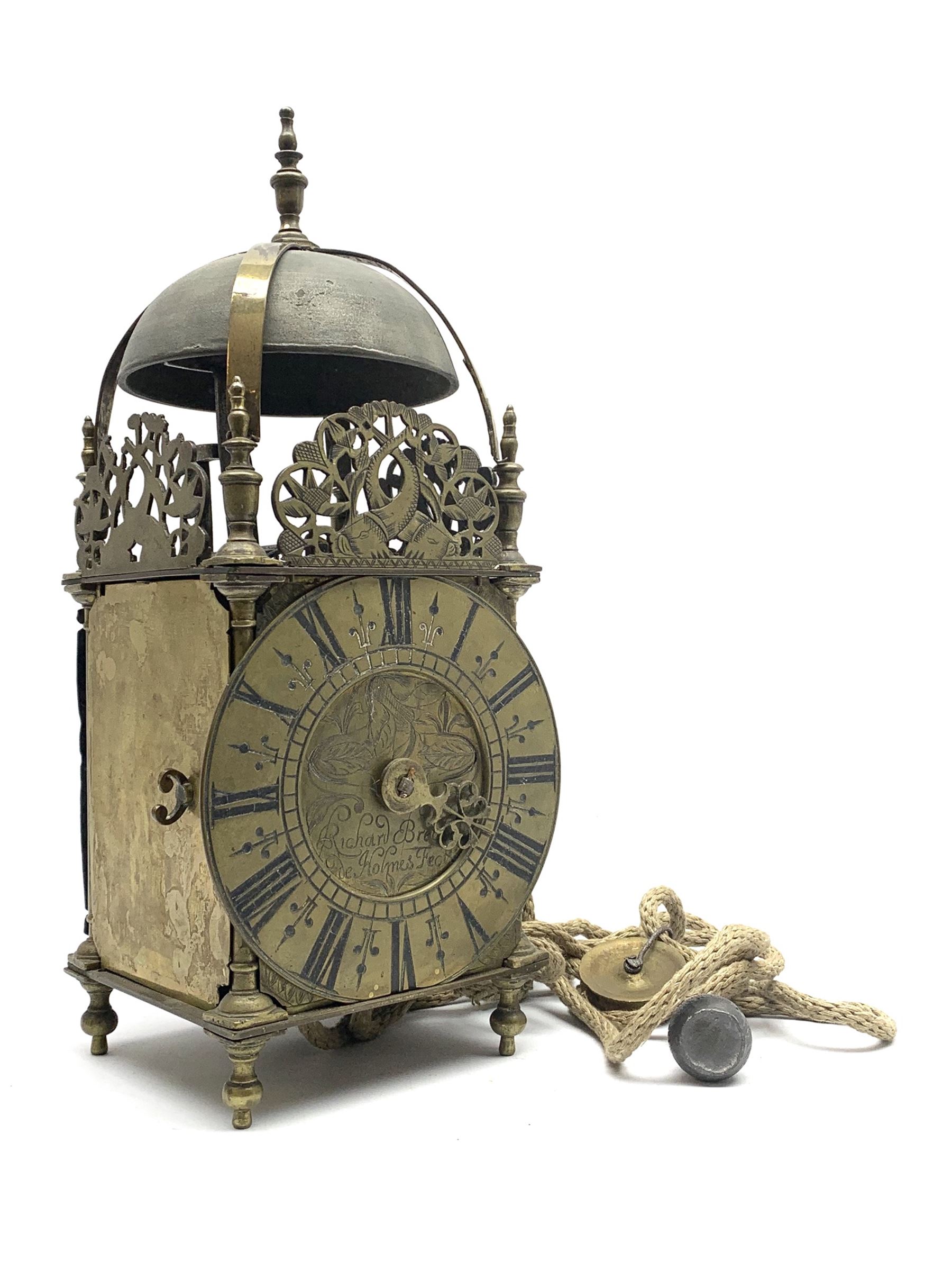 Brass lantern clock