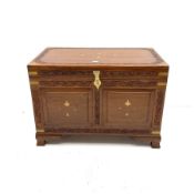 Eastern hardwood inlaid blanket chest