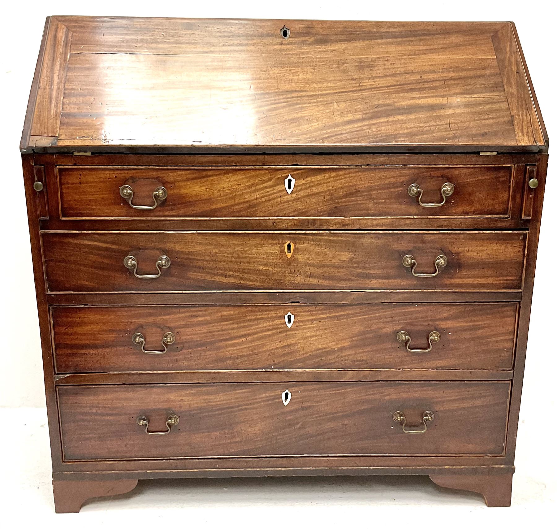 19th century mahogany bureau - Image 2 of 4