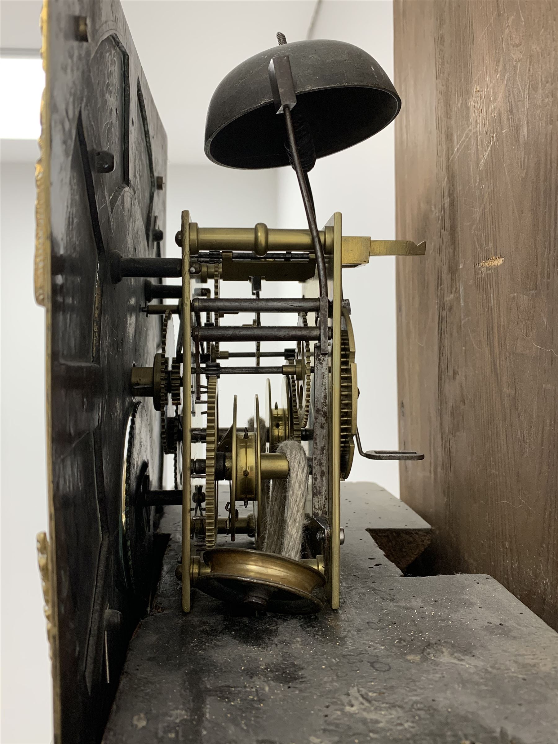 Early 19th century oak longcase clock - Image 7 of 8