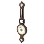 19th century mahogany 'Onion Top' five dial barometer