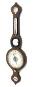 19th century mahogany 'Onion Top' five dial barometer