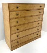 Blonde plywood and pine chest