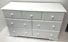 Painted pine chest