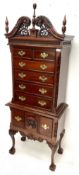 Chippendale style mahogany chest on stand