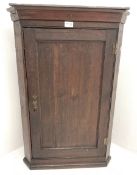 19th century oak wall hanging corner cabinets