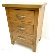 Light oak bedside chest