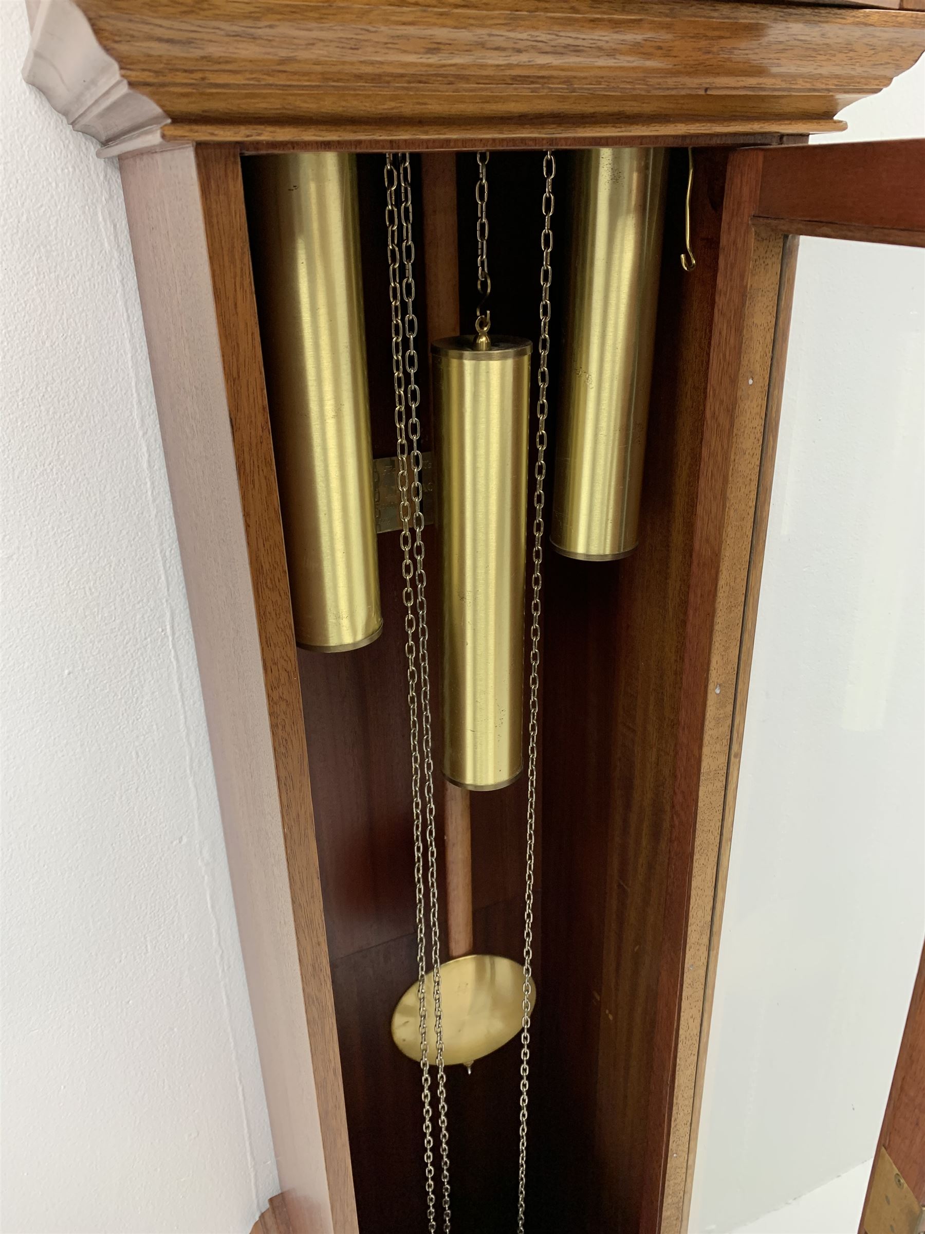 Late 20th century mahogany longcase clock - Image 4 of 7