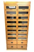 Haberdashery display cabinet with plaque �J.C. King Ltd