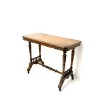 Late Victorian oak side table