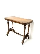 Late Victorian oak side table