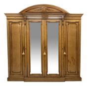 Alex Mackenzie & Co. Glasgow - Large late 19th century Scottish birds eye maple wardrobe