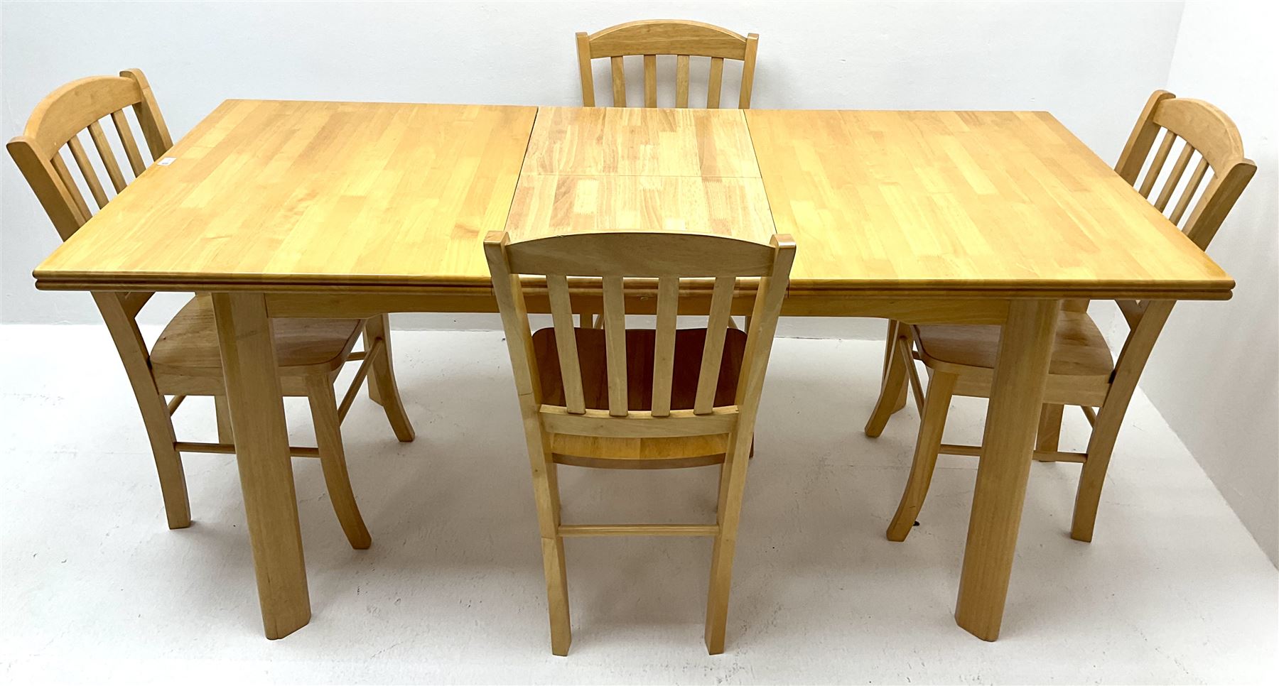 Light wood extending dining (W183cm - Image 3 of 3