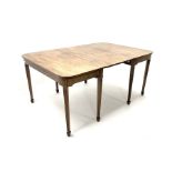 George III mahogany extending dining table