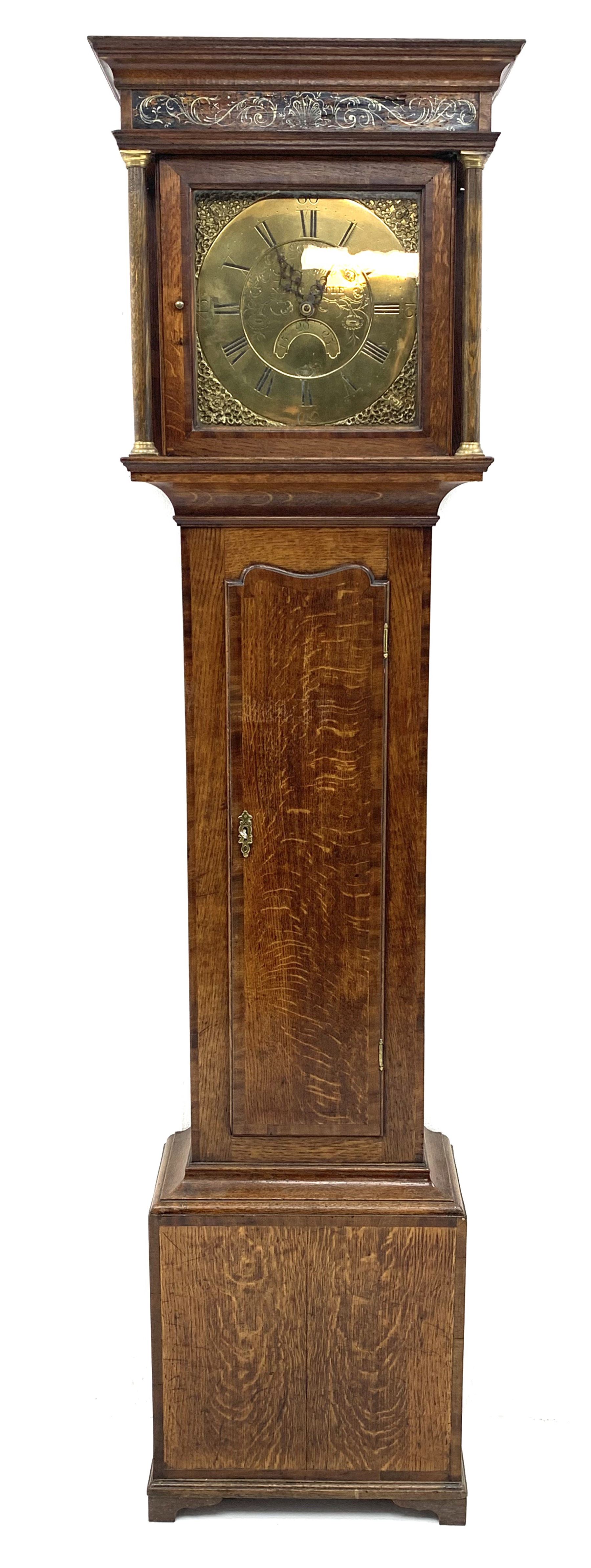 Early 19th century oak longcase clock