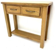 Light oak sidetable