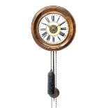 20th century Postman's style alarm wall clock