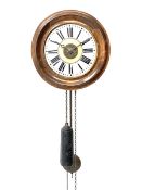 20th century Postman's style alarm wall clock