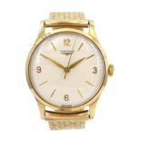 Longines 9ct gold gentleman's manual wind wristwatch