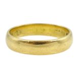 18ct gold wedding band hallmarked