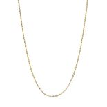 Gold cable link necklace tested 11ct