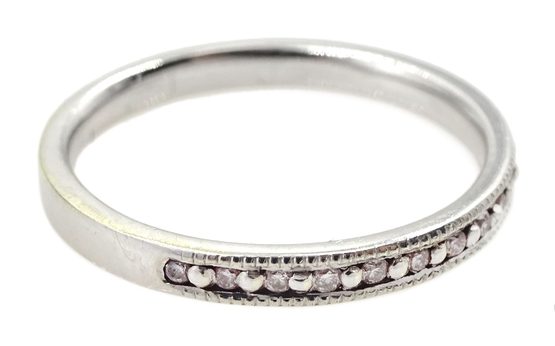 9ct gold diamond half eternity ring - Image 3 of 4