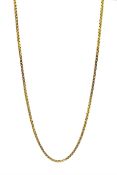 18ct gold box chain necklace