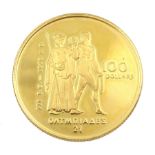 Canadian Olympic 100 dollars 22ct gold proof coin by the Royal Canadian Mint