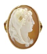 Late 19th/early 20th century gold cameo ring