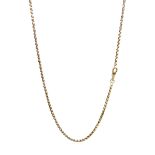 Early 20th century 9ct gold link chain with clip