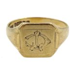 9ct gold signet ring