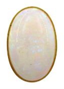 Gold mounted opal pendant