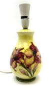 A Moorcroft table lamp