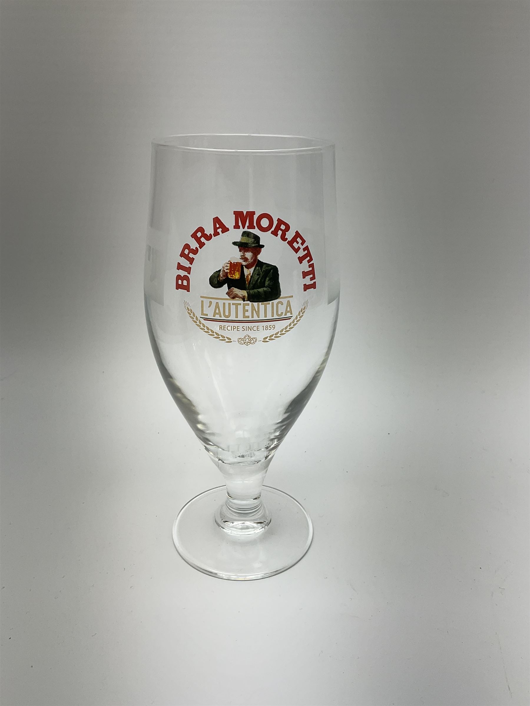 Set of 24 Birra Moretti pint glasses in original box - Image 2 of 3