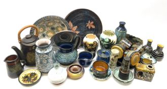 A group of assorted Studio Pottery