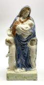 Late 18th century Prattware figure representing Charity