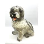 Large stylised composite model of an old English sheep dog