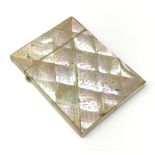 A 19th century mother of pearl card case