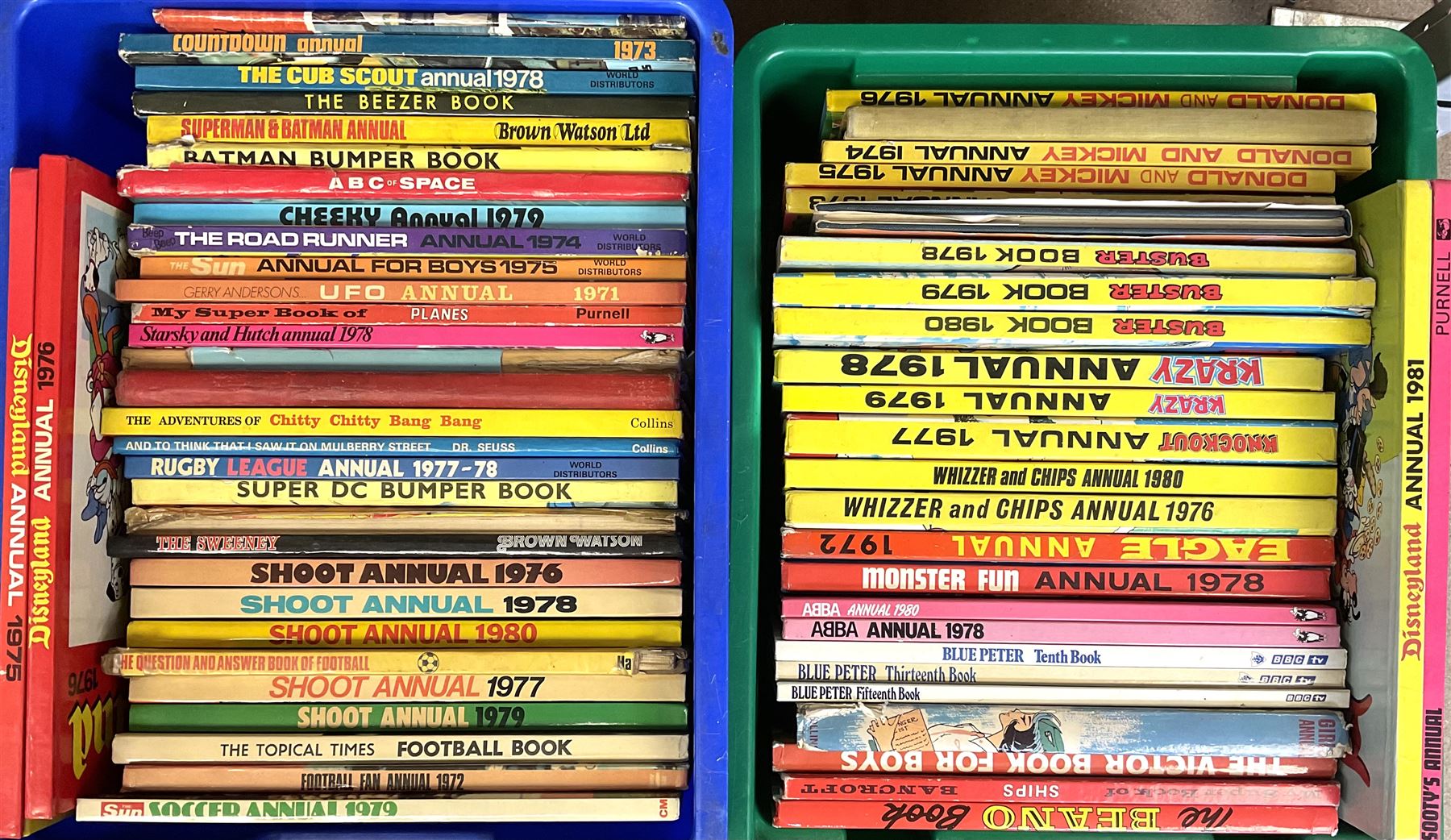 Over sixty children's annuals