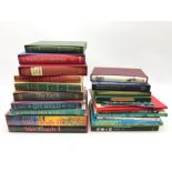 Twelve Folio Society books including The Trial of the Templars